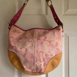 Coach shoulder bag and wallet.